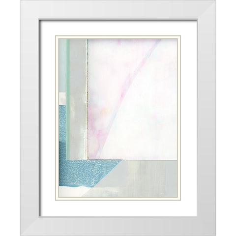 Couturier III White Modern Wood Framed Art Print with Double Matting by Cartissi