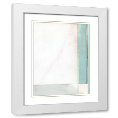 Couturier IV White Modern Wood Framed Art Print with Double Matting by Cartissi