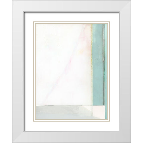 Couturier IV White Modern Wood Framed Art Print with Double Matting by Cartissi