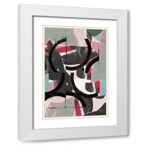 Cartissi Space II White Modern Wood Framed Art Print with Double Matting by Cartissi