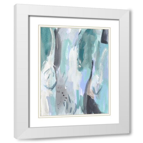 Ocean Crush I White Modern Wood Framed Art Print with Double Matting by Wang, Melissa