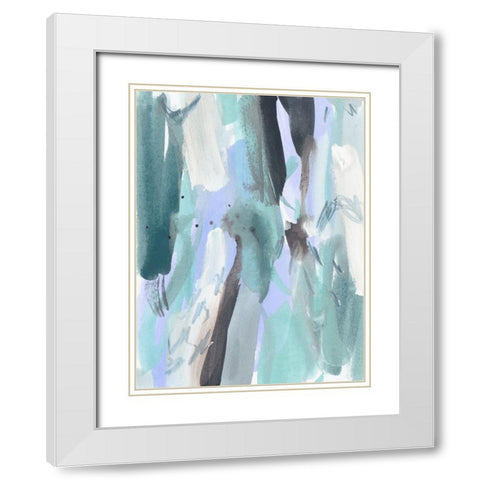 Ocean Crush VI White Modern Wood Framed Art Print with Double Matting by Wang, Melissa