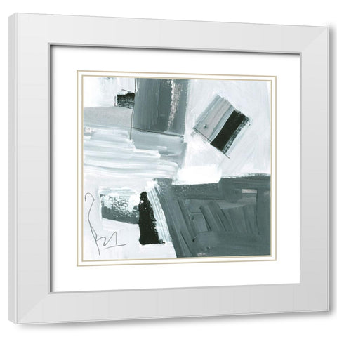 Deep Vale III White Modern Wood Framed Art Print with Double Matting by Wang, Melissa