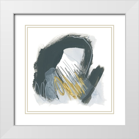 Ocular Frequency I White Modern Wood Framed Art Print with Double Matting by Vess, June Erica