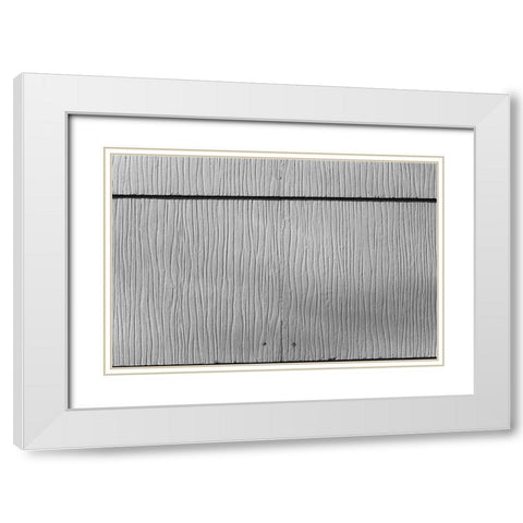 Found Textures I White Modern Wood Framed Art Print with Double Matting by Johnson, Jason