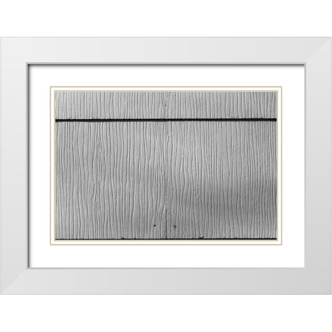Found Textures I White Modern Wood Framed Art Print with Double Matting by Johnson, Jason