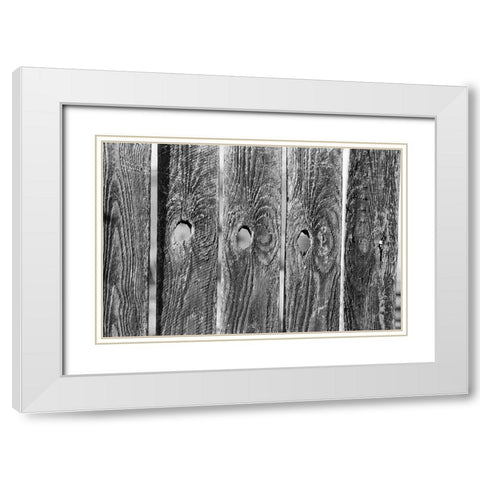 Found Textures II White Modern Wood Framed Art Print with Double Matting by Johnson, Jason