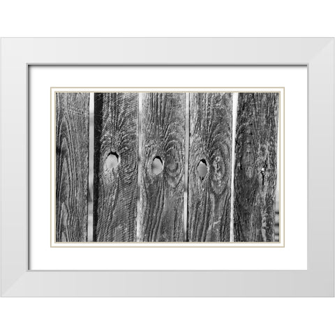 Found Textures II White Modern Wood Framed Art Print with Double Matting by Johnson, Jason