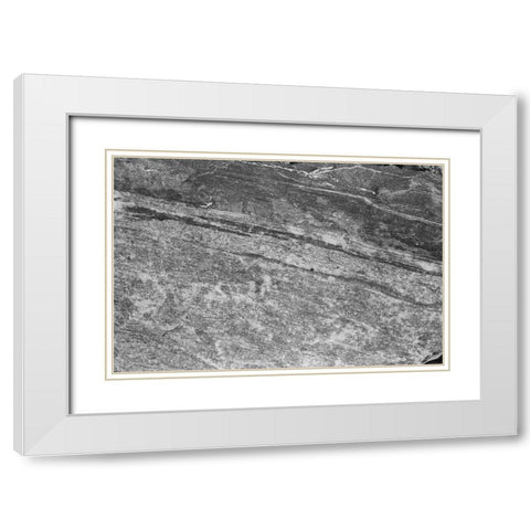 Found Textures VIII White Modern Wood Framed Art Print with Double Matting by Johnson, Jason