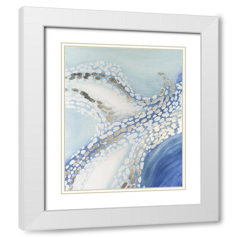 Teeming I White Modern Wood Framed Art Print with Double Matting by Lam, Vanna