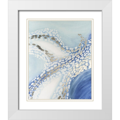 Teeming I White Modern Wood Framed Art Print with Double Matting by Lam, Vanna