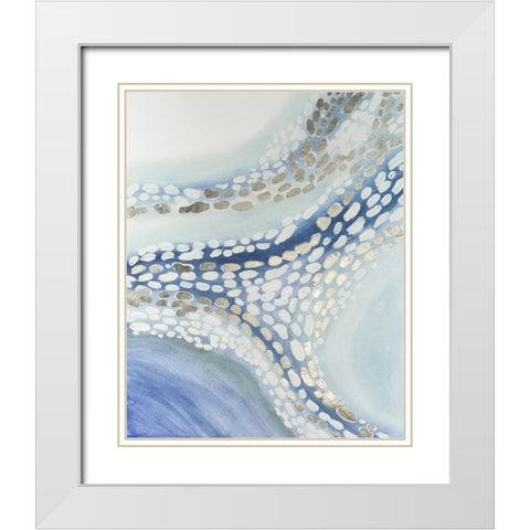 Teeming II White Modern Wood Framed Art Print with Double Matting by Lam, Vanna