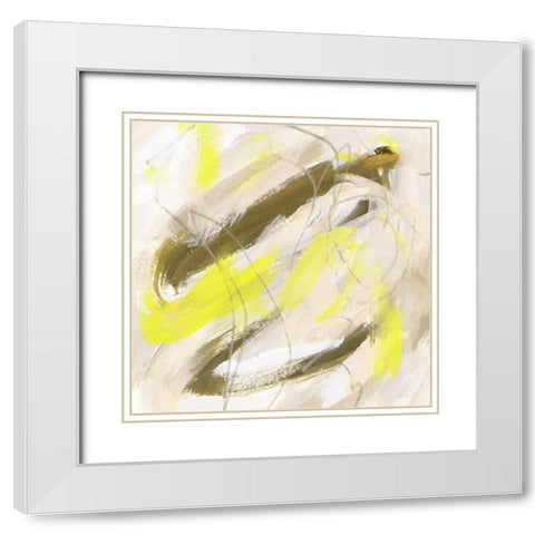 Lemon Pie III White Modern Wood Framed Art Print with Double Matting by Wang, Melissa