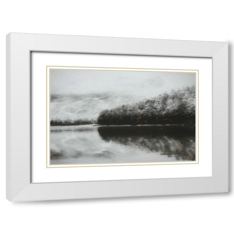 Forest Fog White Modern Wood Framed Art Print with Double Matting by Curinga, Kim