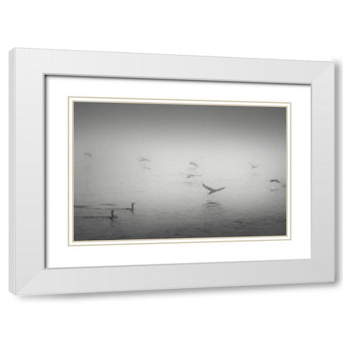 Curinga Scenes2 II White Modern Wood Framed Art Print with Double Matting by Curinga, Kim