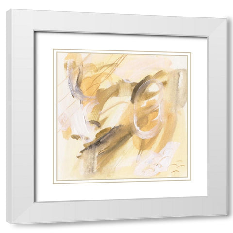 Lost in Autumn I White Modern Wood Framed Art Print with Double Matting by Wang, Melissa