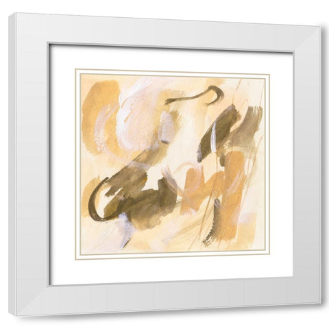 Lost in Autumn II White Modern Wood Framed Art Print with Double Matting by Wang, Melissa