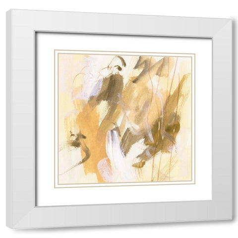 Lost in Autumn IV White Modern Wood Framed Art Print with Double Matting by Wang, Melissa