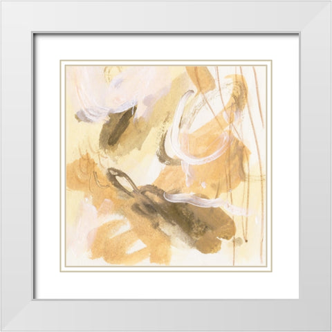 Lost in Autumn V White Modern Wood Framed Art Print with Double Matting by Wang, Melissa