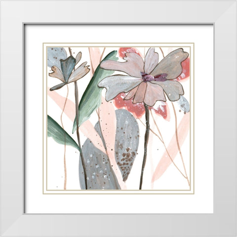 By the River I White Modern Wood Framed Art Print with Double Matting by Wang, Melissa