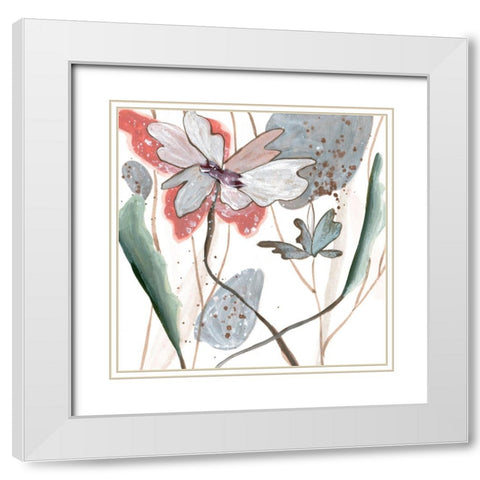 By the River II White Modern Wood Framed Art Print with Double Matting by Wang, Melissa