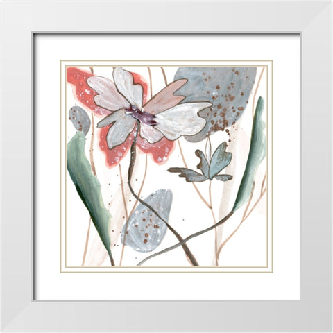 By the River II White Modern Wood Framed Art Print with Double Matting by Wang, Melissa