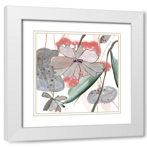 By the River III White Modern Wood Framed Art Print with Double Matting by Wang, Melissa