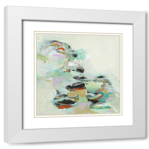 Floating on Air I White Modern Wood Framed Art Print with Double Matting by Fuchs, Jodi