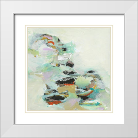 Floating on Air I White Modern Wood Framed Art Print with Double Matting by Fuchs, Jodi