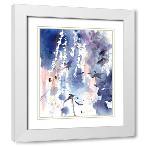 Late Night Breeze I White Modern Wood Framed Art Print with Double Matting by Wang, Melissa