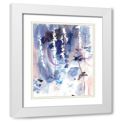 Late Night Breeze II White Modern Wood Framed Art Print with Double Matting by Wang, Melissa