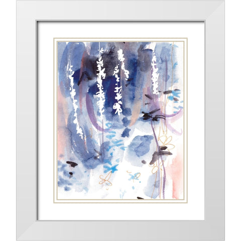 Late Night Breeze II White Modern Wood Framed Art Print with Double Matting by Wang, Melissa