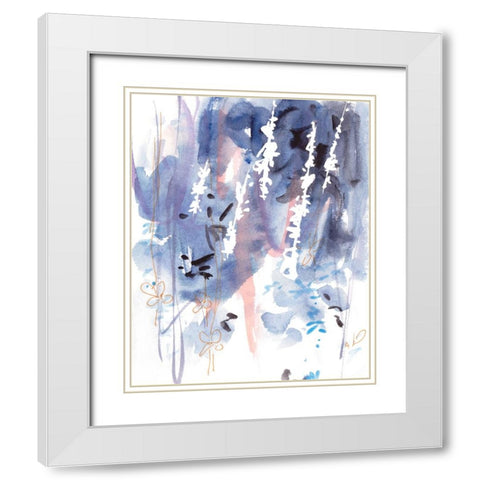 Late Night Breeze III White Modern Wood Framed Art Print with Double Matting by Wang, Melissa