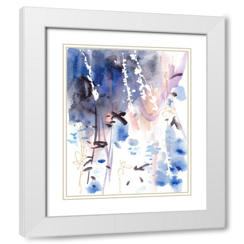 Late Night Breeze IV White Modern Wood Framed Art Print with Double Matting by Wang, Melissa