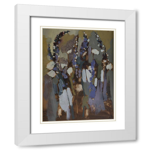 Idiosyncratic Floral  III White Modern Wood Framed Art Print with Double Matting by Ferrell, Erin McGee