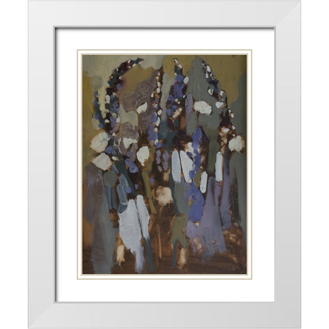 Idiosyncratic Floral  III White Modern Wood Framed Art Print with Double Matting by Ferrell, Erin McGee
