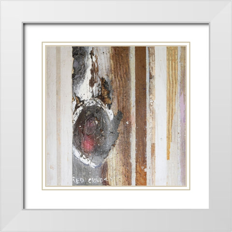 Textured Grain VI White Modern Wood Framed Art Print with Double Matting by Ferrell, Erin McGee