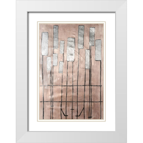 Clavichord I White Modern Wood Framed Art Print with Double Matting by Willett, Michael