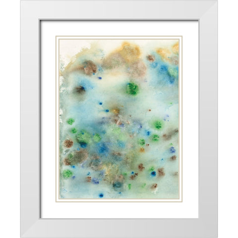 Hawaiian Rain I White Modern Wood Framed Art Print with Double Matting by Fuchs, Jodi