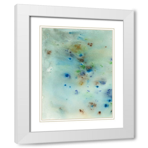 Hawaiian Rain II White Modern Wood Framed Art Print with Double Matting by Fuchs, Jodi
