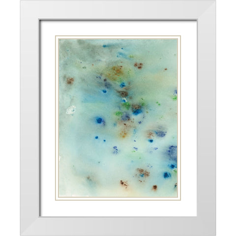 Hawaiian Rain II White Modern Wood Framed Art Print with Double Matting by Fuchs, Jodi
