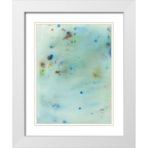 Hawaiian Rain III White Modern Wood Framed Art Print with Double Matting by Fuchs, Jodi