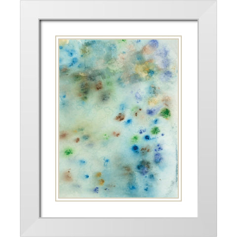 Hawaiian Rain IV White Modern Wood Framed Art Print with Double Matting by Fuchs, Jodi