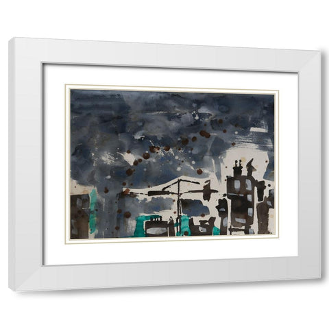 Bahrain IV White Modern Wood Framed Art Print with Double Matting by Ferrell, Erin McGee