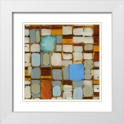 Complexity White Modern Wood Framed Art Print with Double Matting by Ferrell, Erin McGee