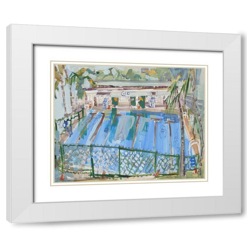 Hawaii I White Modern Wood Framed Art Print with Double Matting by Ferrell, Erin McGee