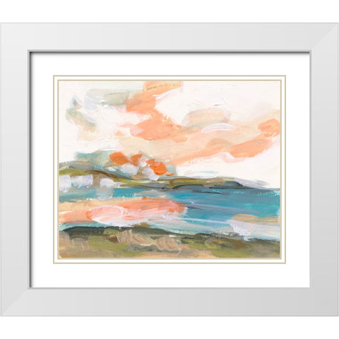 Dawn Breaking IV White Modern Wood Framed Art Print with Double Matting by Wang, Melissa