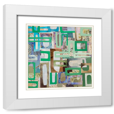 Yucatan Mayan Village I White Modern Wood Framed Art Print with Double Matting by Good, Coco