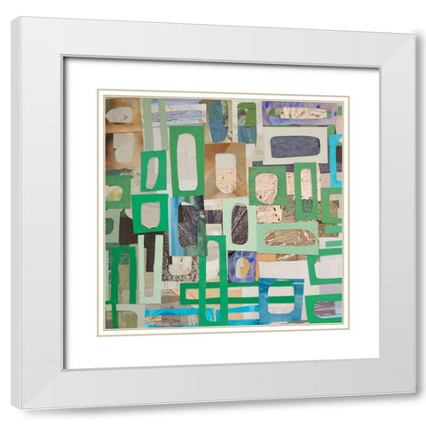 Yucatan Mayan Village II White Modern Wood Framed Art Print with Double Matting by Good, Coco