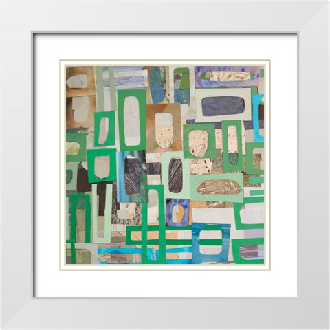 Yucatan Mayan Village II White Modern Wood Framed Art Print with Double Matting by Good, Coco